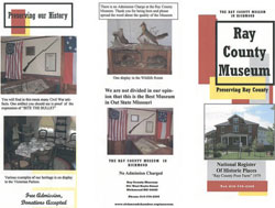 Ray County Museum Brochure image