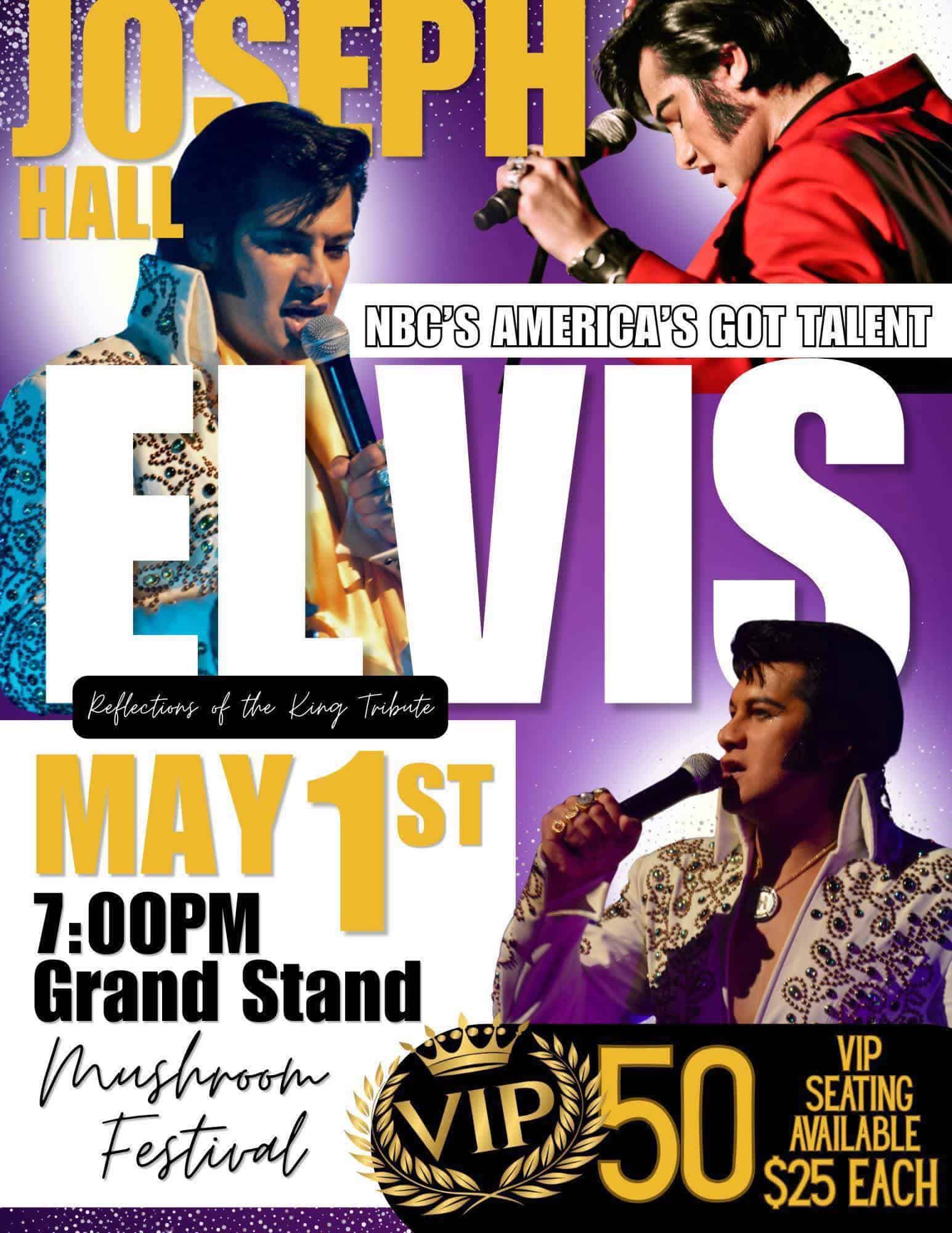 Joseph Hall, NBC’s America’s Got Talent Elvis tribute artist, is coming to town—bringing the King’s legendary energy, voice, and moves with him!